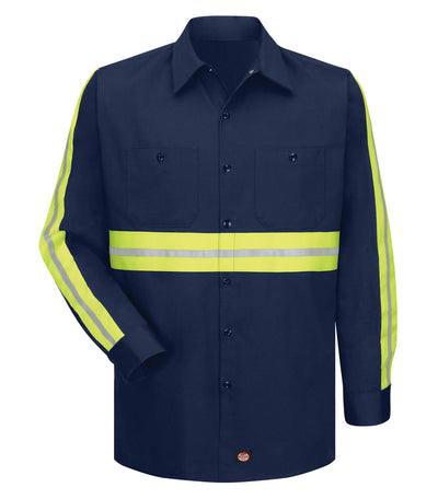 Chemise à manches longues haute visibilité rehaussée